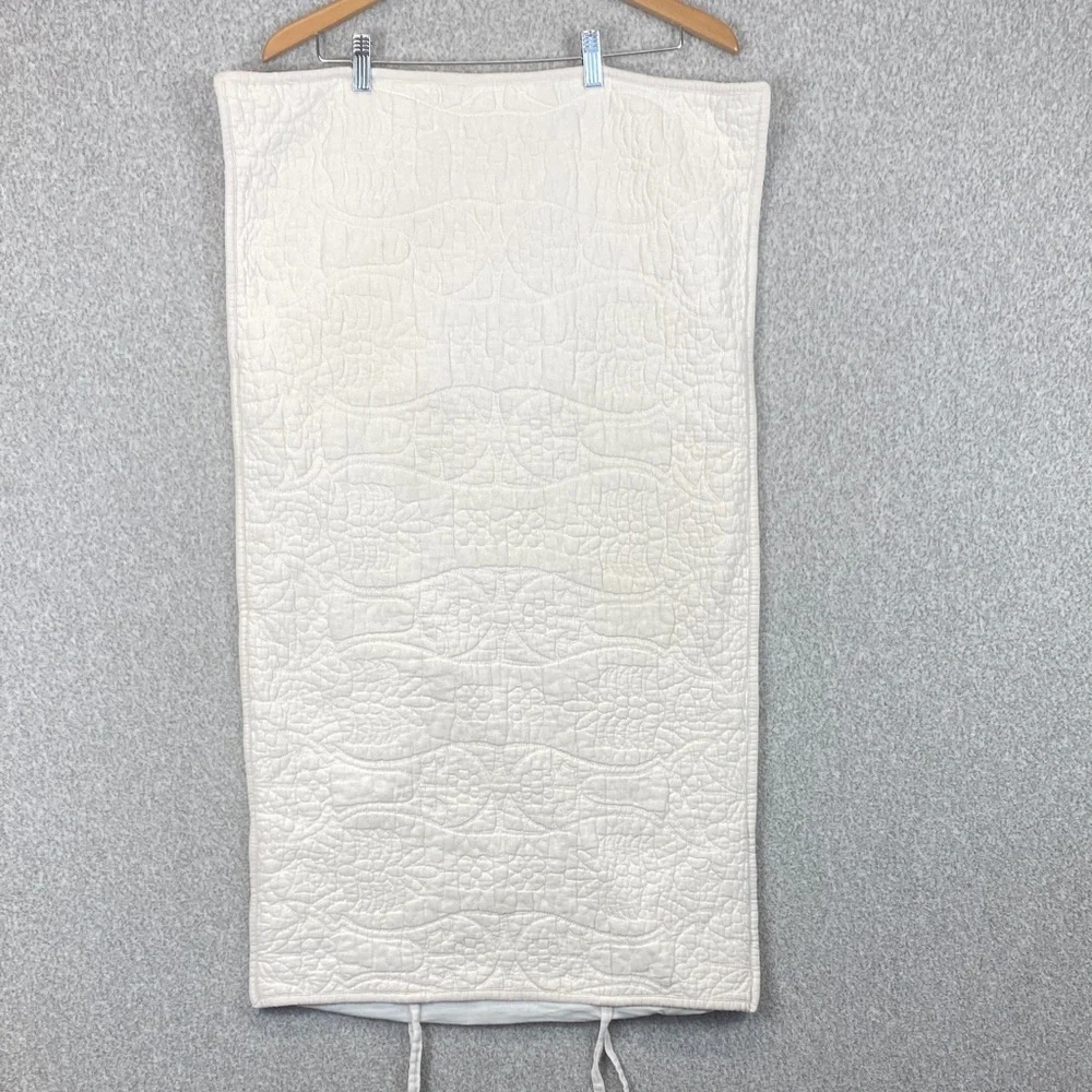 World Market quilted king size pillow sham replacement tie closure cottagecore